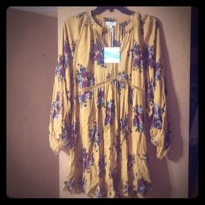 Mustard umgee tunic, linen